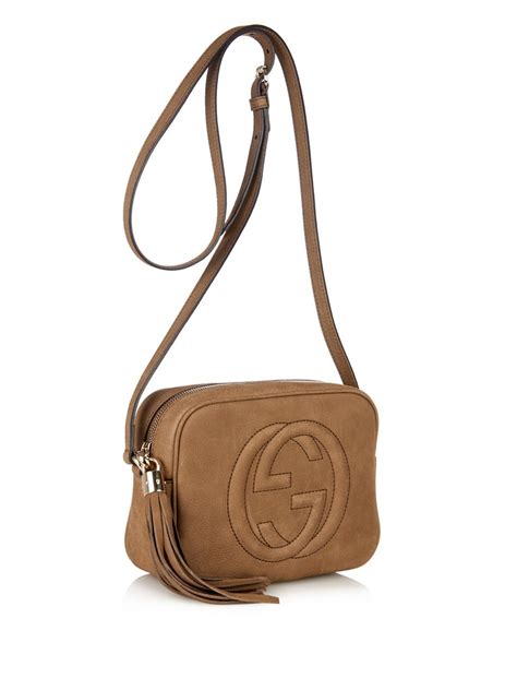 gucci brown leather & black wood link tie front belt|gucci brown leather crossbody bag.